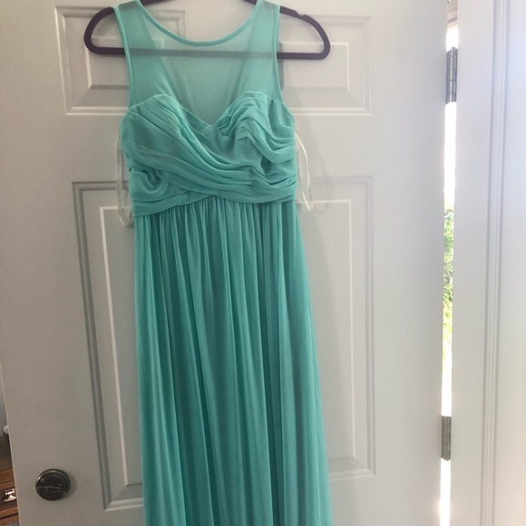 tiffany blue bridesmaid dresses david's bridal Mismatched Tiffany Blue Bridesmaid Dresses